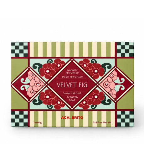 Ach. Brito Velvet Fig box of 2x160g soaps