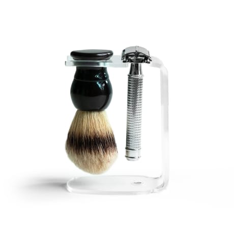 Sailor’s Transparent Rakställ med borste Sköldpaddsimitation