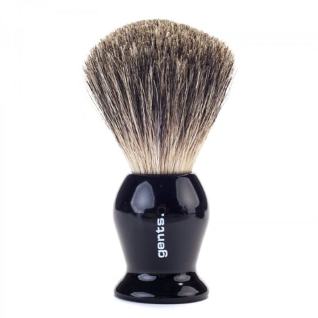 Gents Shaving Brush Pure Badger Ebony