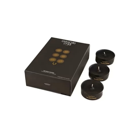 Ginori 1735 LDCD Tea Light Scented Candles The Gold Crown 12x48g