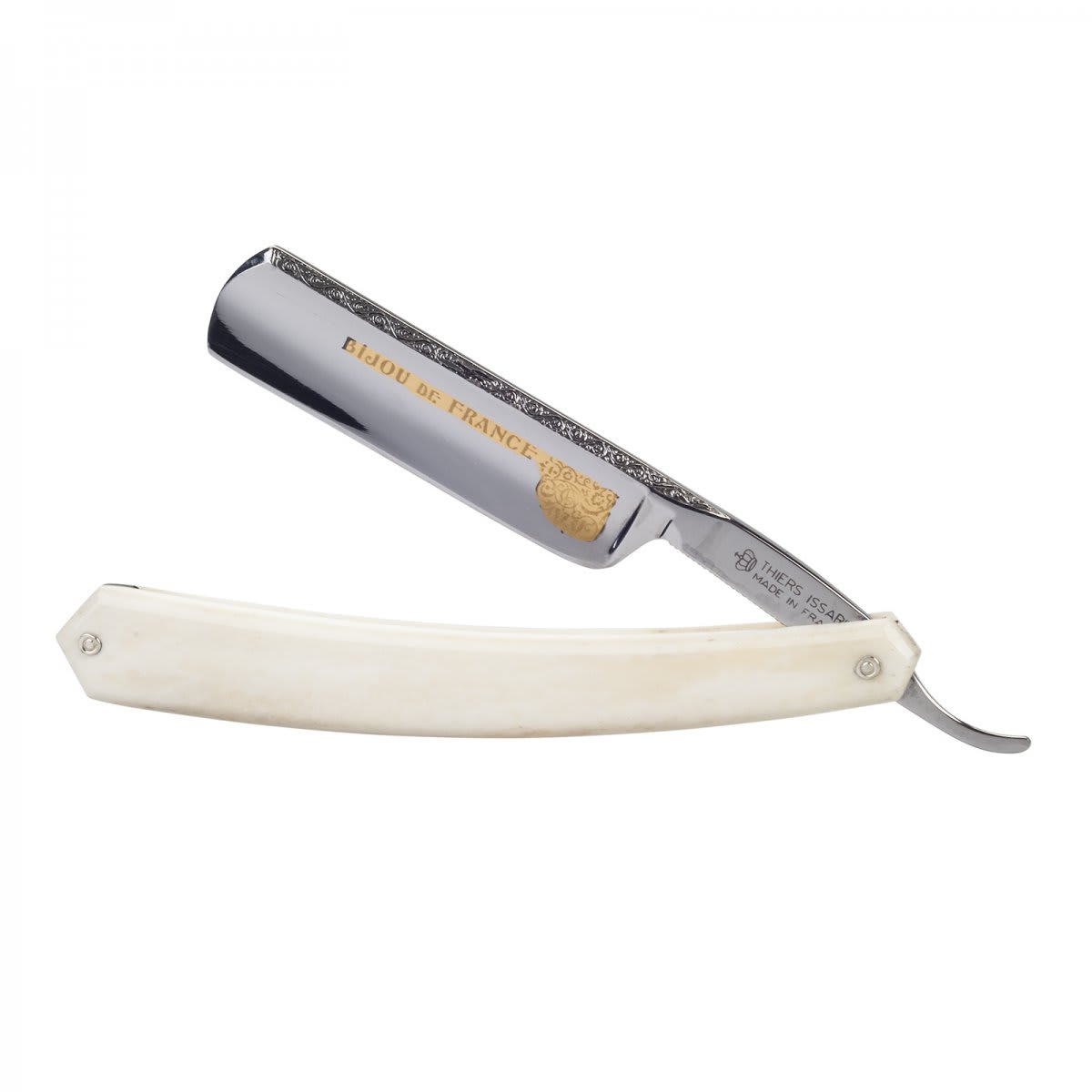 Thiers-Issard Sabatier Razor Rose Bijou de France Bone Handle