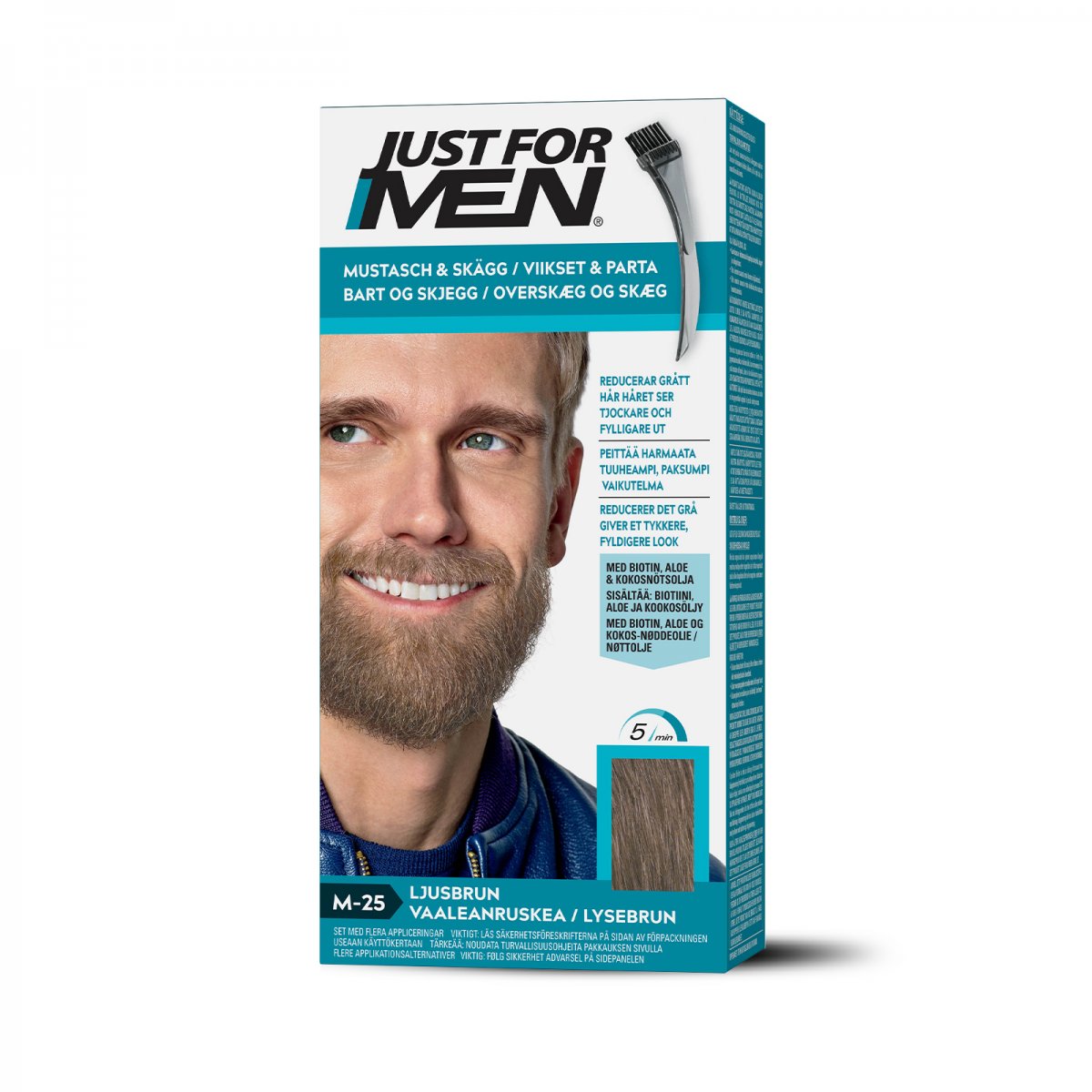 Just For Men Skjegg- og kinnskjeggfarge – Lysebrun