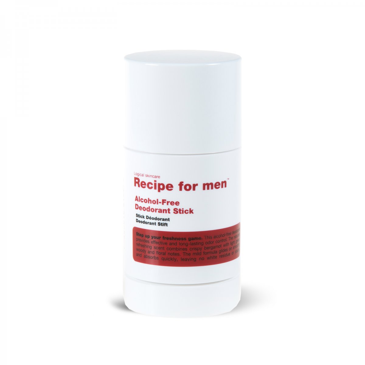 Recipe for Men Alcohol-Free Deodorant Stick