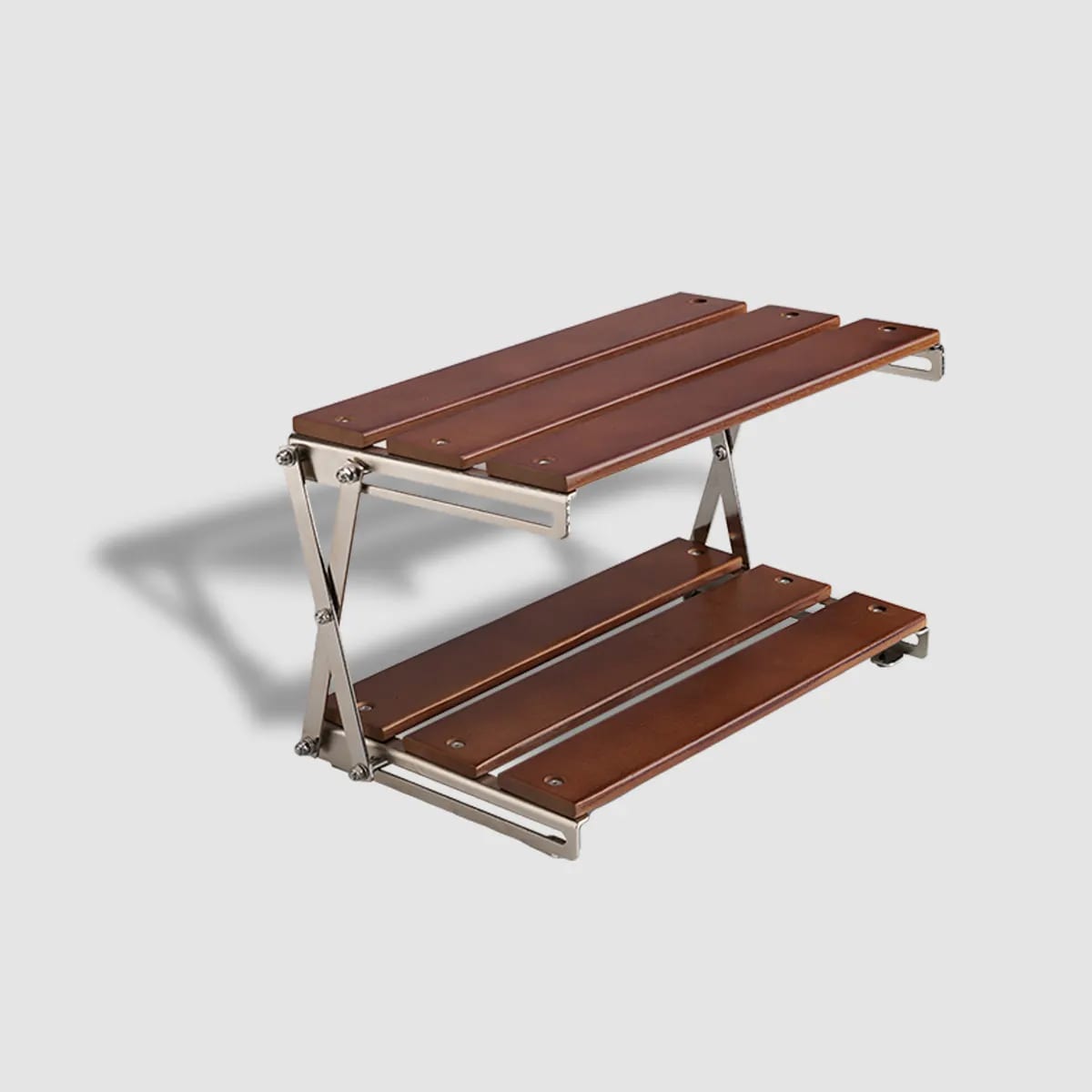 Double Layer Wooden Desk Organizer
