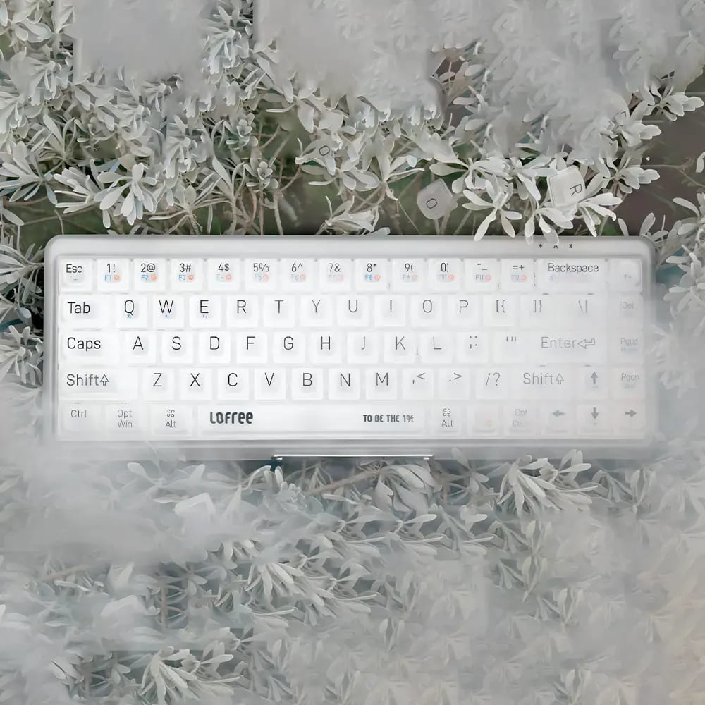 1% "Misty" Semi Transparent Frosted Mechanical Keyboard