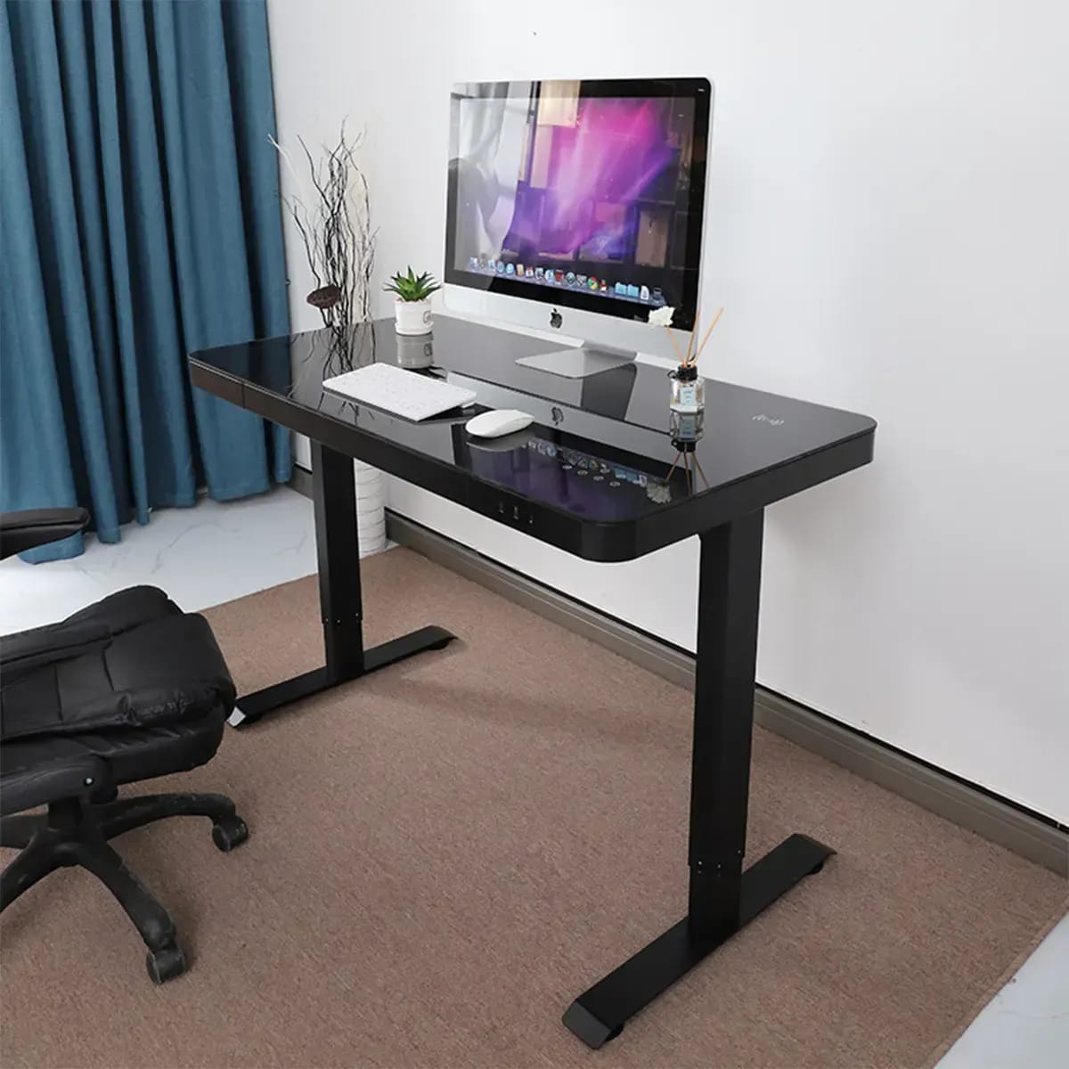 Height Adjustable Desk With USB Charging