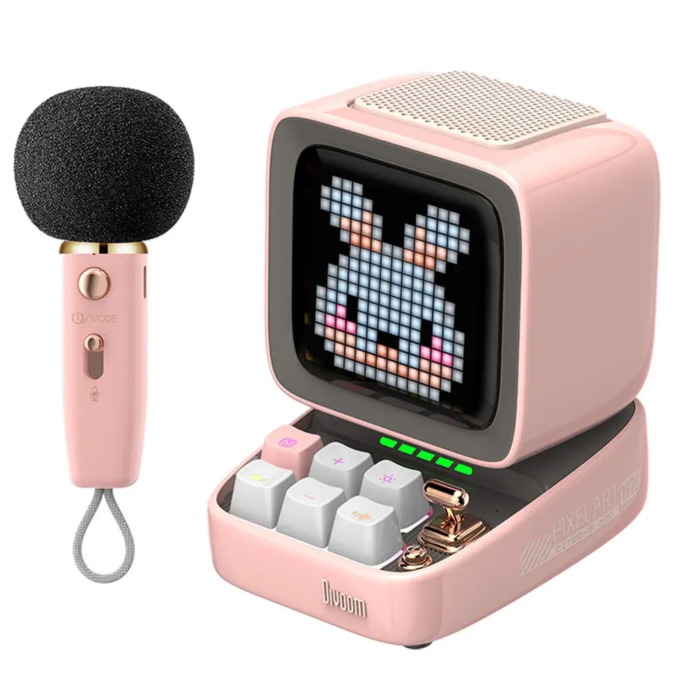 Ditoo-Mic Mini Karaoke Machine Pixel Art Bluetooth Speaker