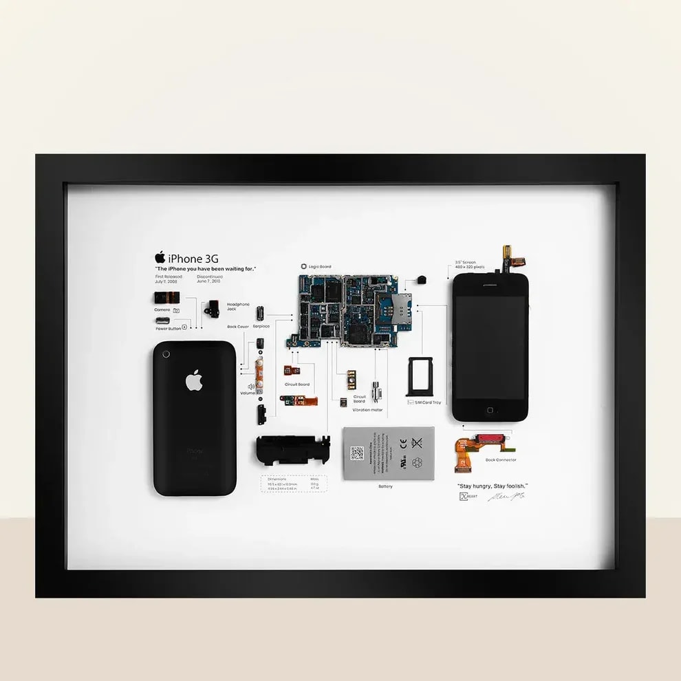 iPhone 3G Frame Tech Wall Art