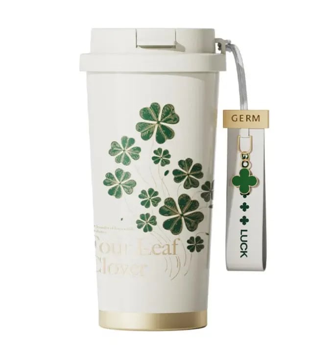 Clover Shining Vacuum Tumbler - Happy Green