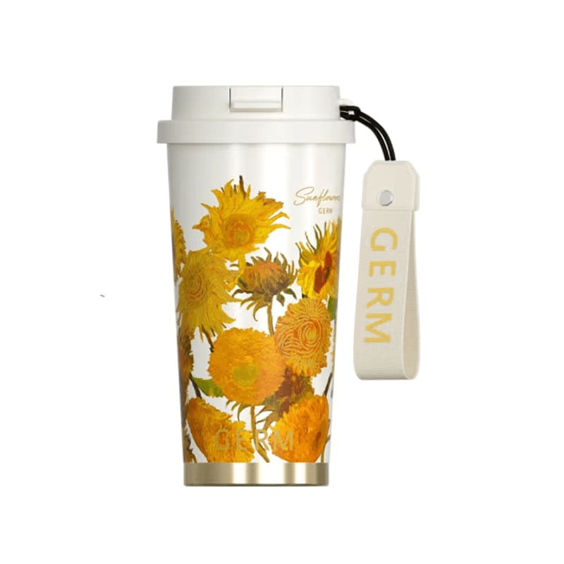 Flower Collection Shining Vacuum Tumbler - Sunflower