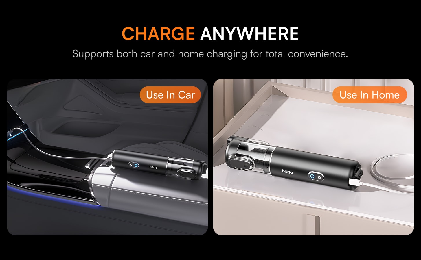 BASA M4 Cordless Car Vacuum Cleaner with 15000Pa Suction