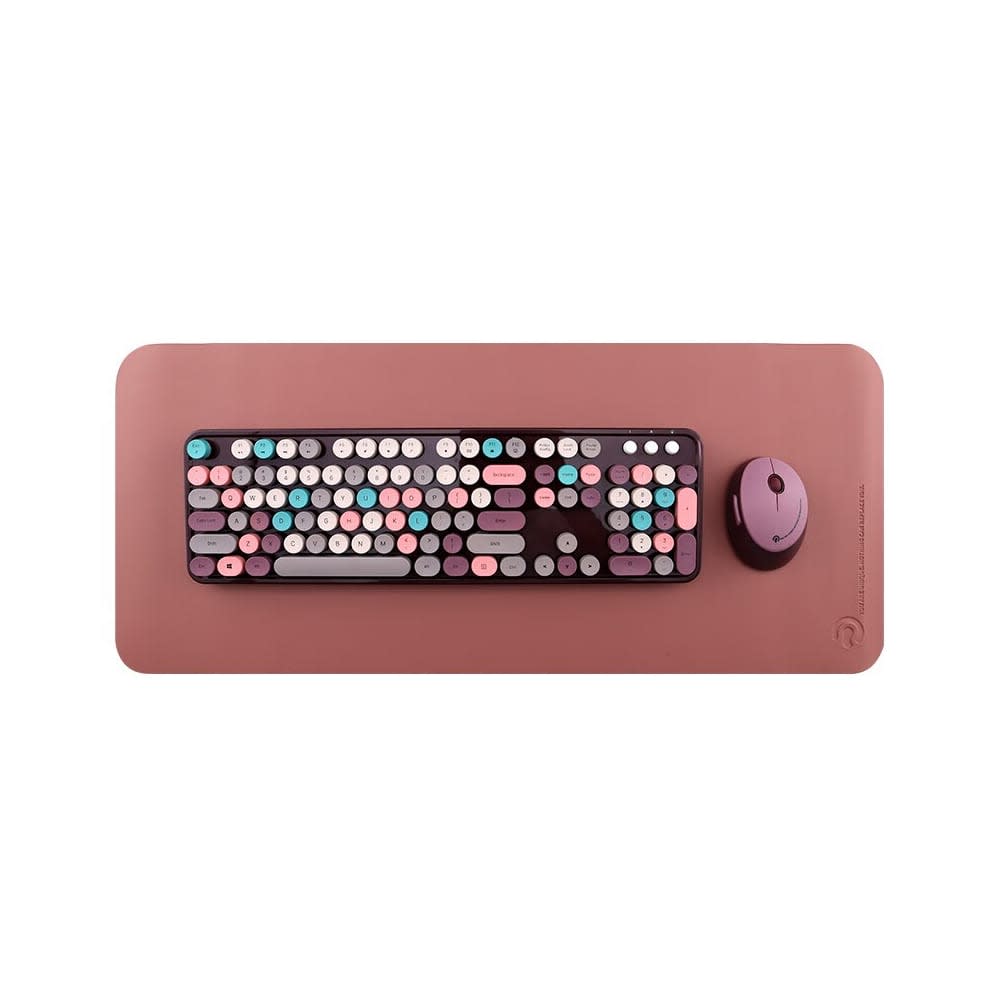 Wireless Keyboard and Mouse Combo with Desk Mat