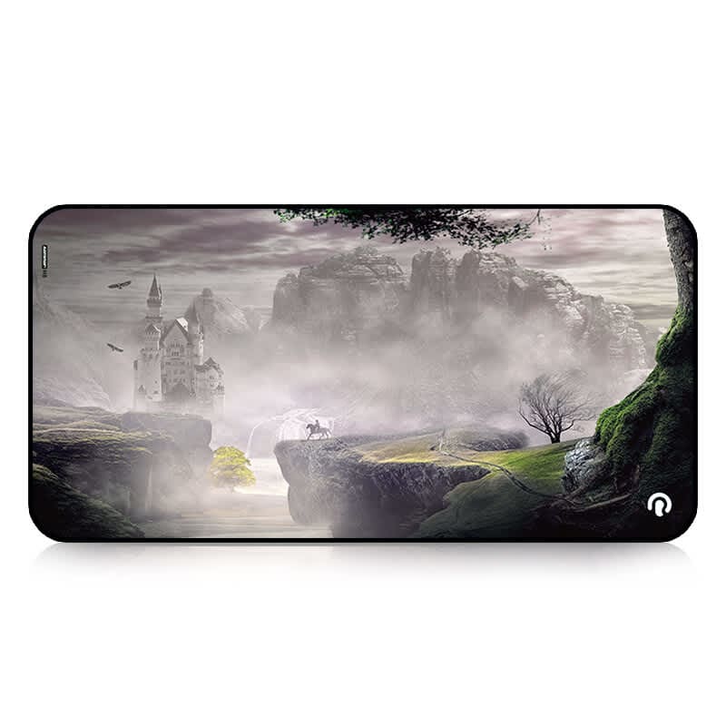 Large Stitched-Edge Gaming Desk Mat