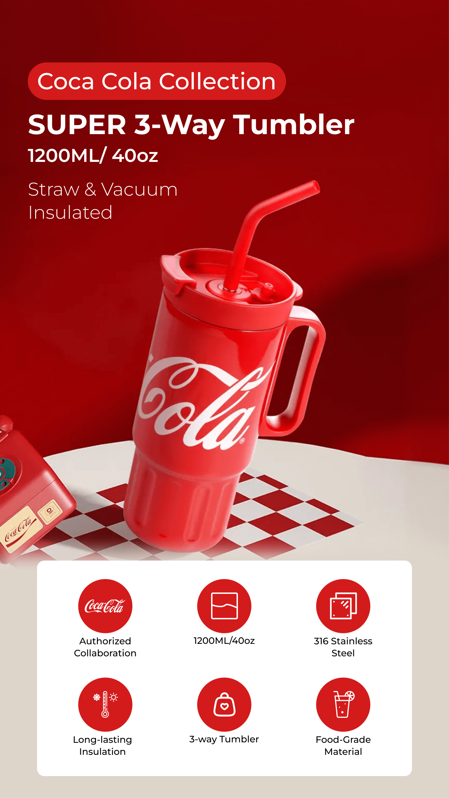 Buy Coca-Cola Collection Limited Edition Super 3-Way Tumbler