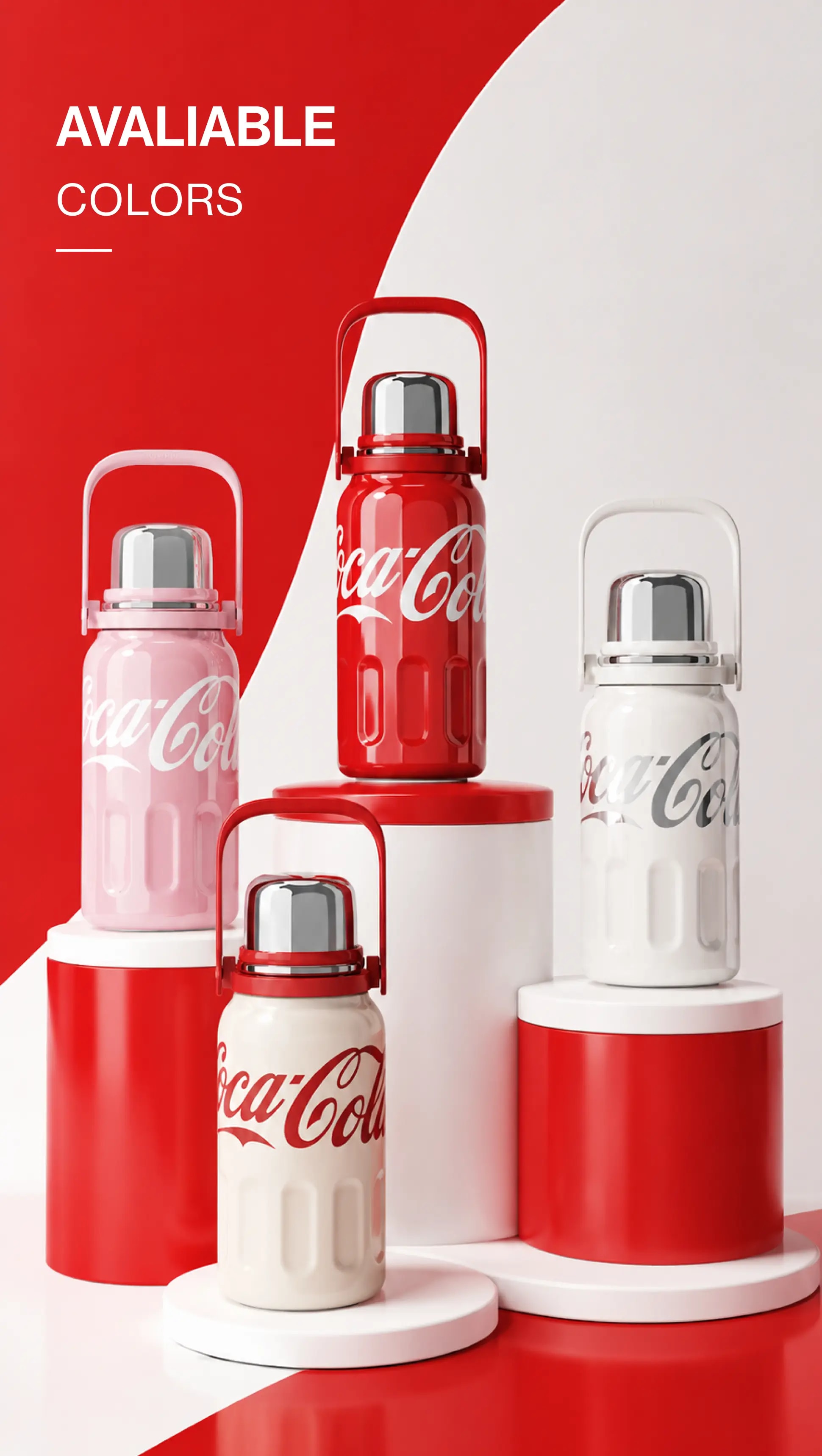 Buy Coca-Cola Collection Sport Vacuum Bottle with CupRed 800mL