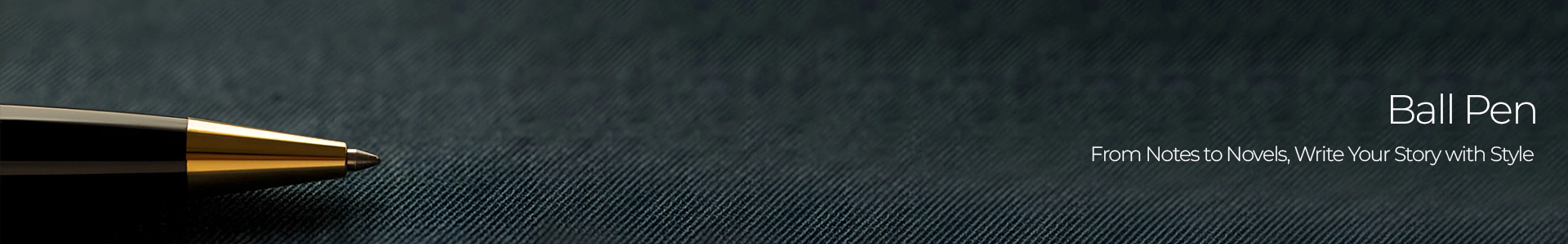 Brown Luxury Ball Point Pens lying on a black table