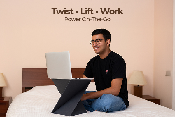 Twist, Lift, Work: Levit8 Twistable Stand Is Redefining Portable Productivity