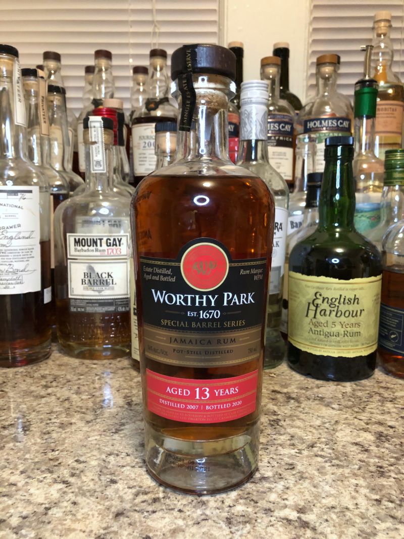 Bottle of Worthy Park 