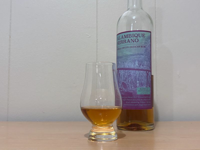 A bottle of Alambique Serrano Blend #3 