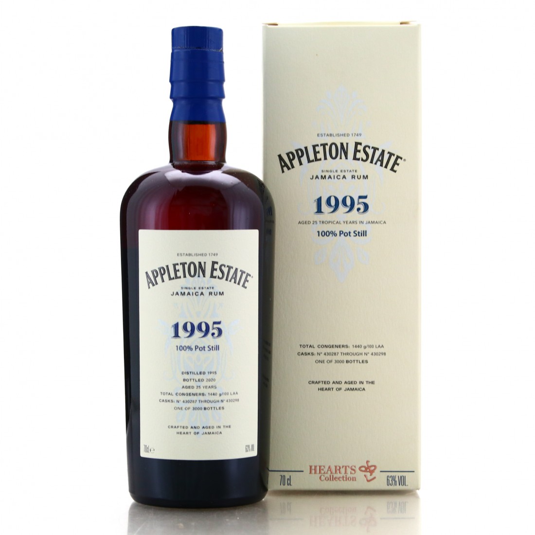 Appleton Estate Hearts Collection 1995 bottle and box, credit: Rum Auctioneer
