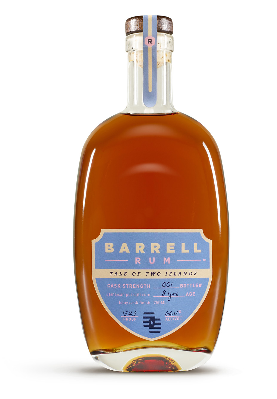 Stock shot of Barrell Tale of Two Islands bottle