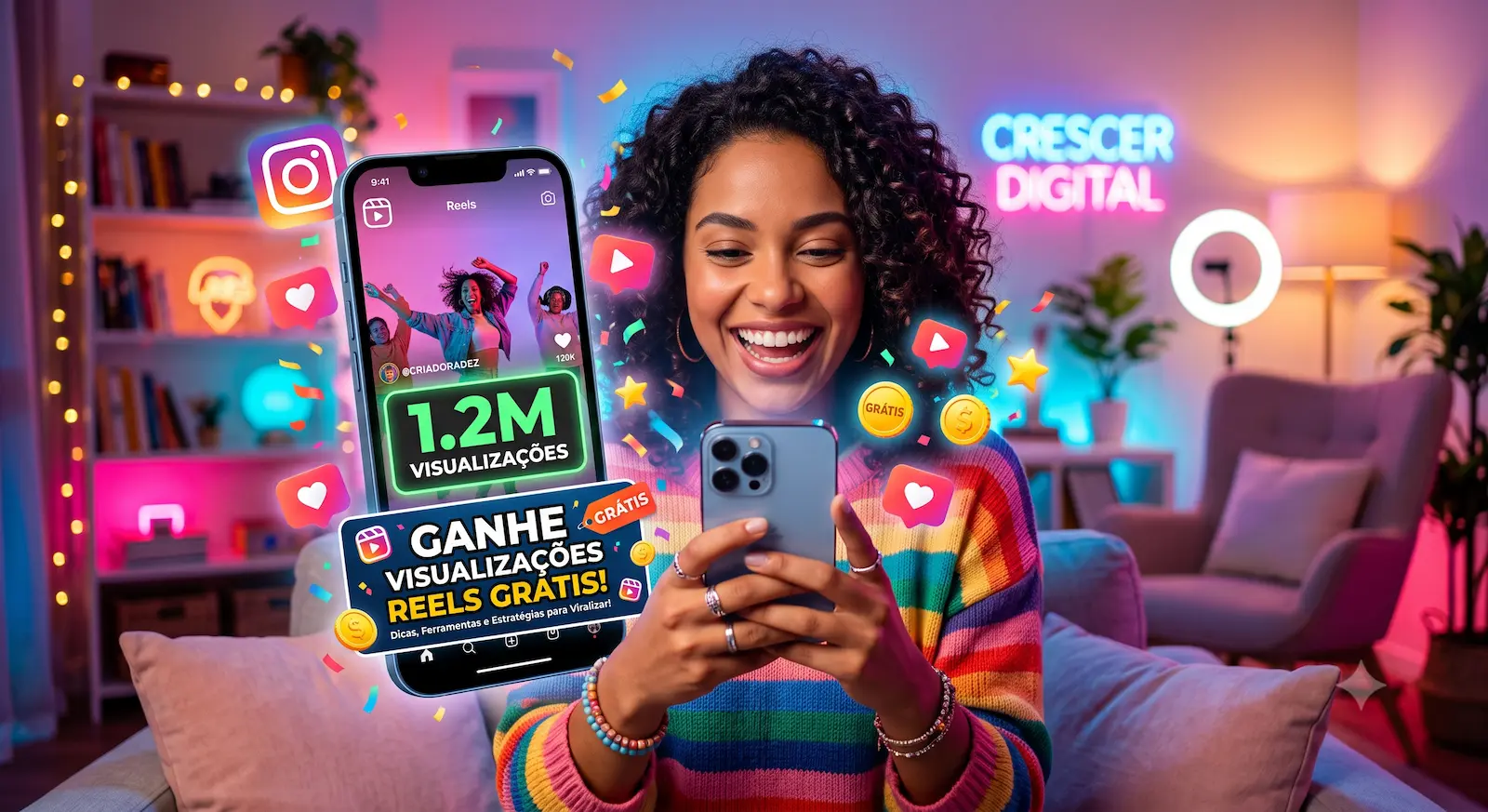 Ganhar Visualizações Reels Grátis