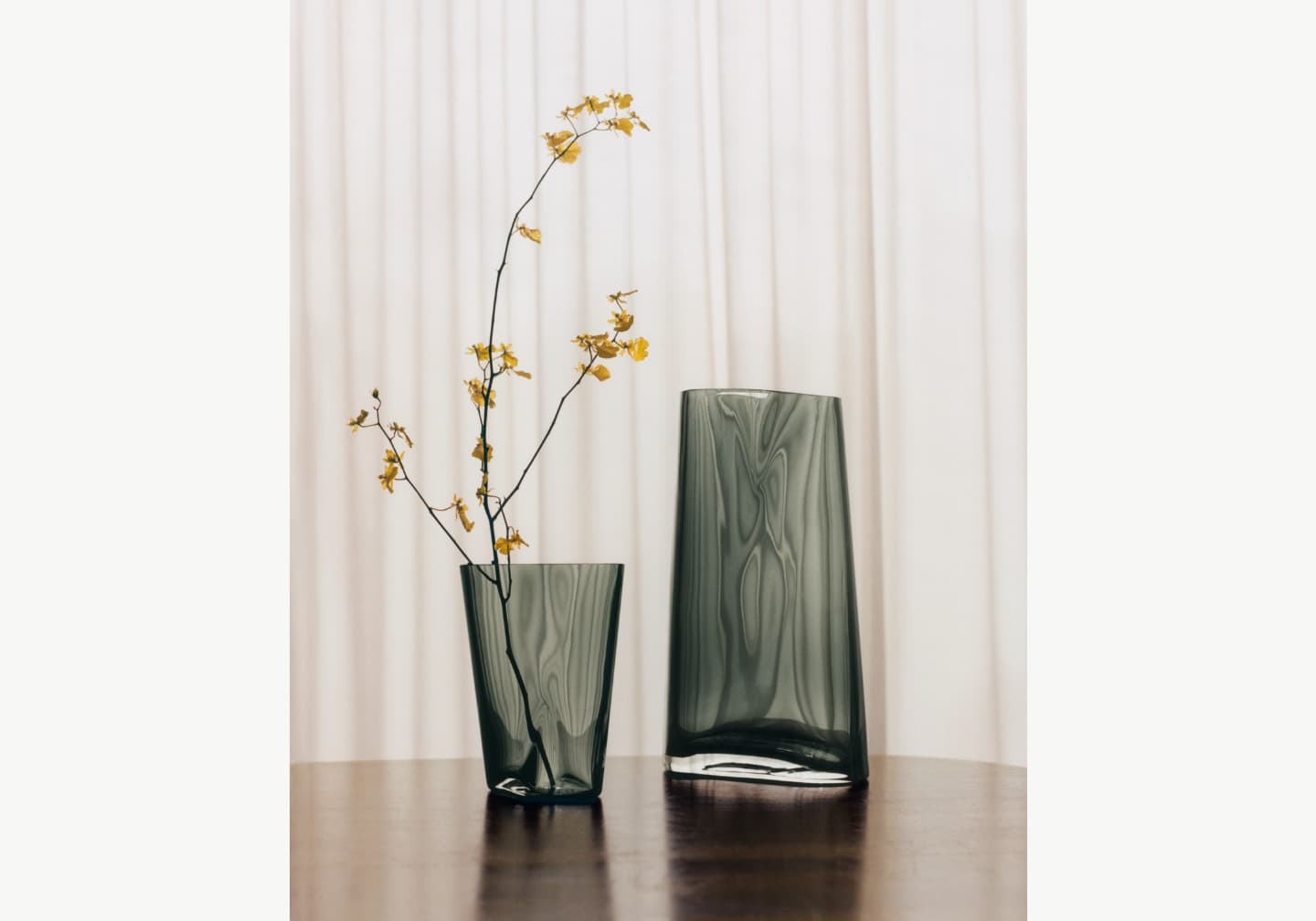 Lituus vase in smoked glass - Georg Jensen