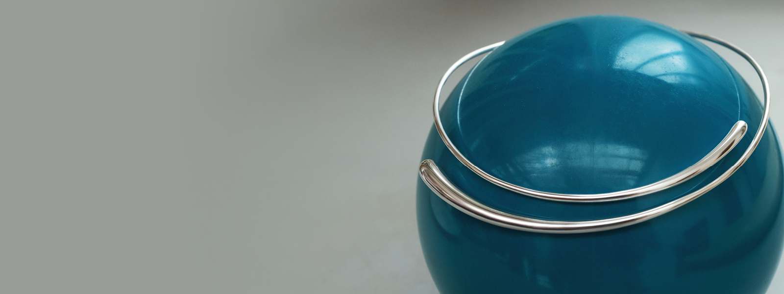 New neck ring in sterling silver by Jacqueline Rabun for Mercy collection
