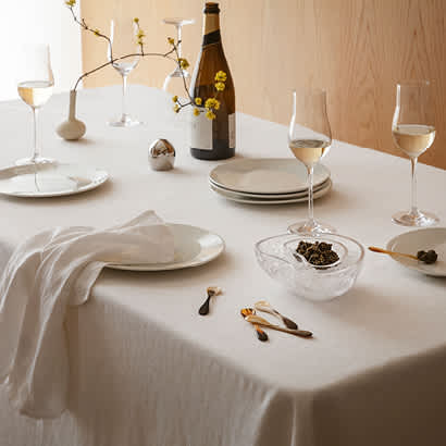 Caviar dish in glass crystalline designed by Helle Damkjær