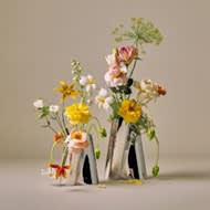 Vase in stainless steel designed by Anne Boysen for Lituus collection