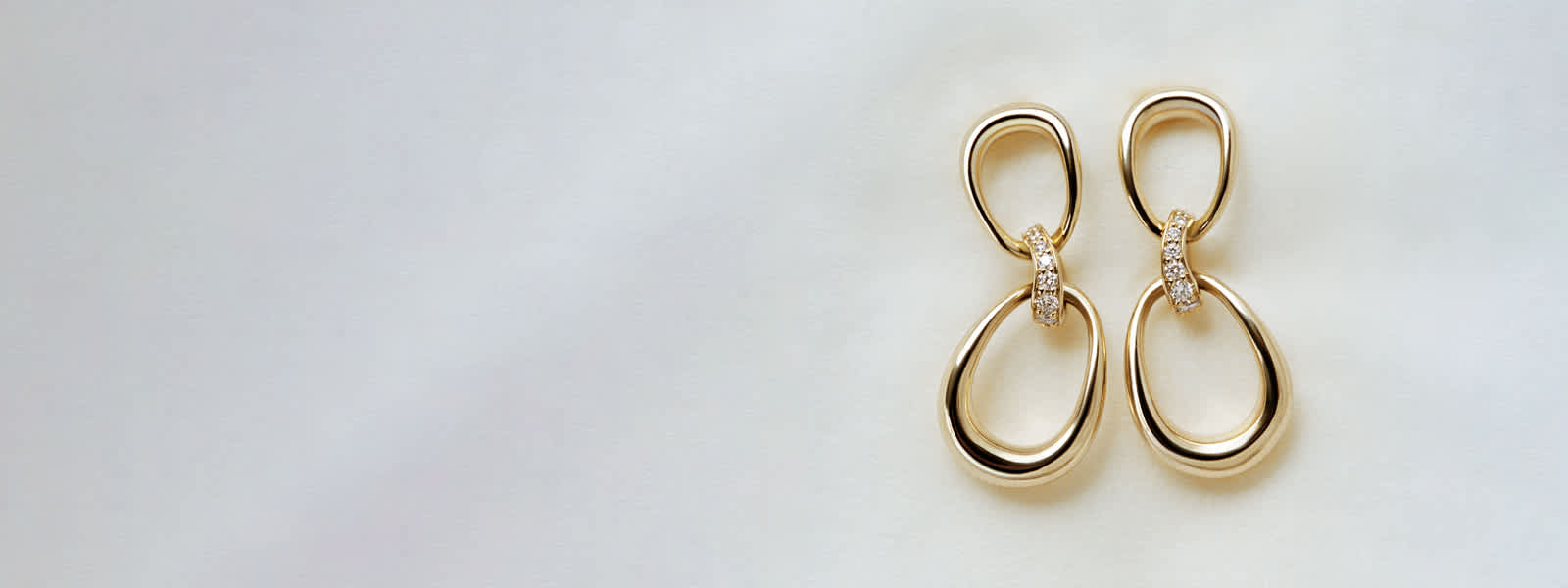 Earrings in 18kt yellow gold designed by Jacqueline Rabun for Offspring