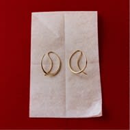 Earrings in 18kt yellow gold designed by Jacqueline Rabun for Offspring