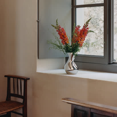 Vase in stainless steel from Cobra collection - Georg Jensen