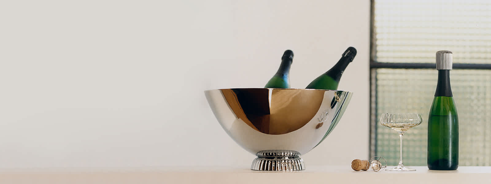Bernadotte barware accessories for champagne - Georg Jensen