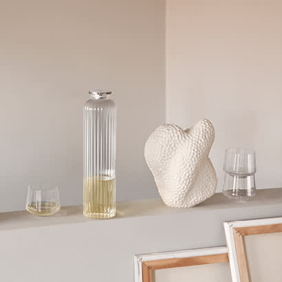 Georg Jensen Bernadotte carafe set in glass