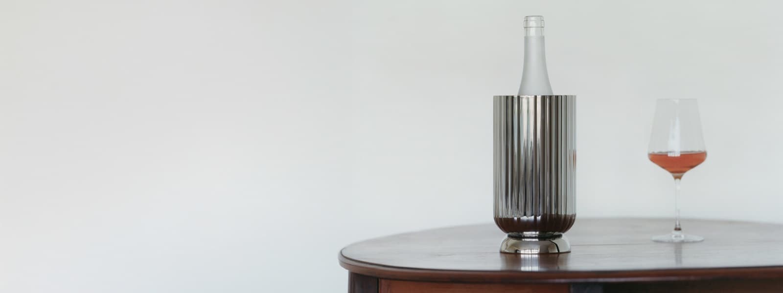 Georg Jensen Bernadotte wine cooler in Stainless Steel
