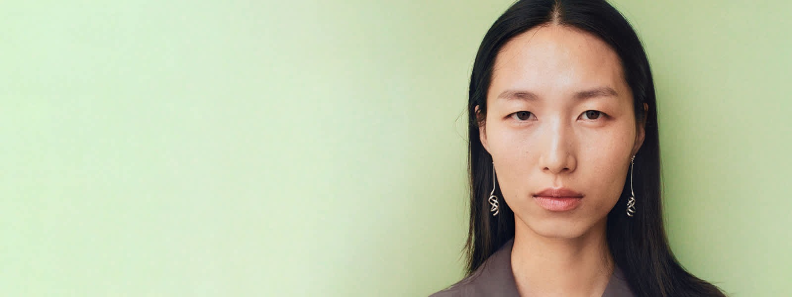 Earrings in sterling silver designed by Vivianna Torun Bülow-Hübe