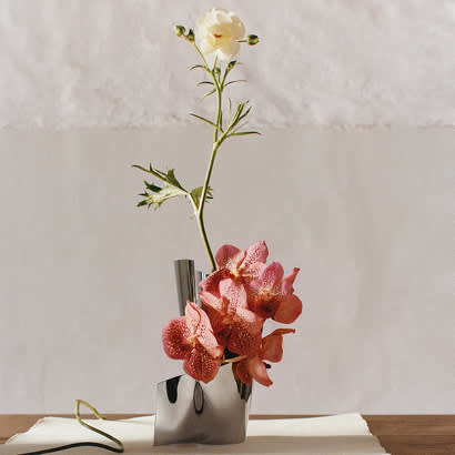 Vase in stainless steel from Fold collection - Georg Jensen