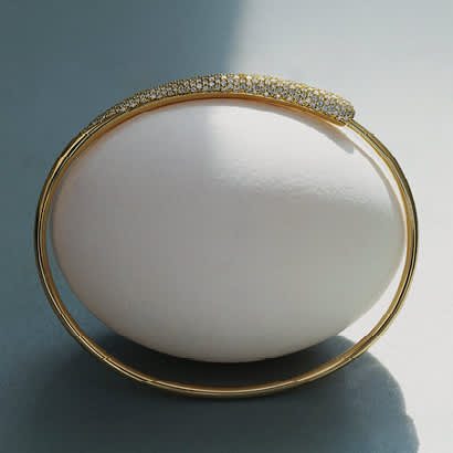 Bracelet in 18kt gold with diamonds from the Mercy collection at Georg Jensen