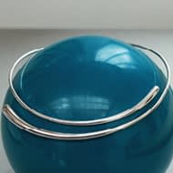 Neck ring in sterling silver from Mercy collection at Georg Jensen