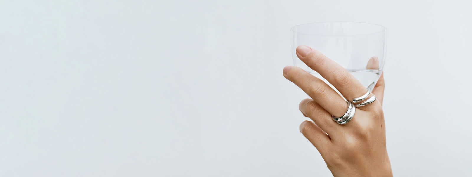 Rings in sterling silver designed by Jacqueline Rabun for Offspring and Mercy collections