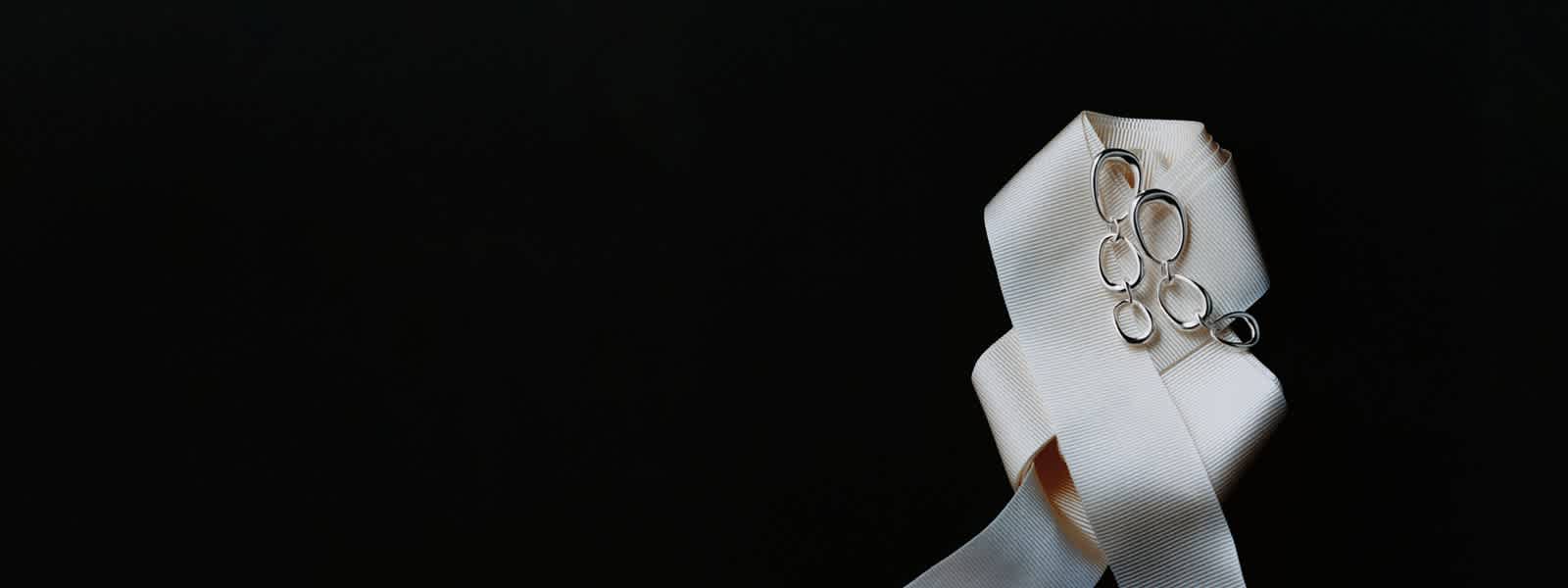 Earrings in sterling silver designed by Jacqueline Rabun for Offspring collection