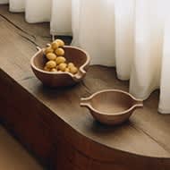 Oak wood bowls by Henning Koppel - Georg Jensen