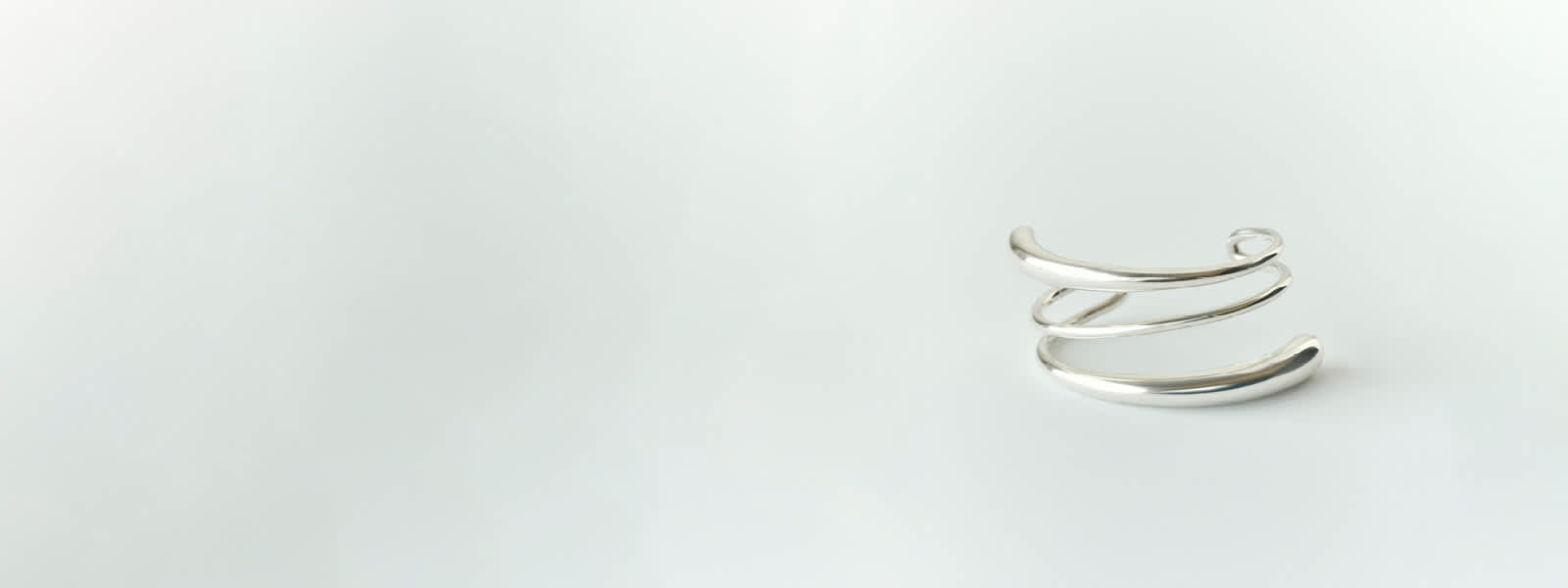 Bangle in sterling silver designed by Jacqueline Rabun for Mercy collection