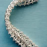 Bracelet in sterling silver from new Weft collection at Georg Jensen
