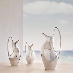 Georg Jensen Scandinavian design Koppel collection stainless steel pitcher