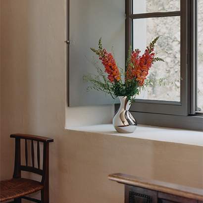 Stainless Steel Cobra Vase from Georg Jensen