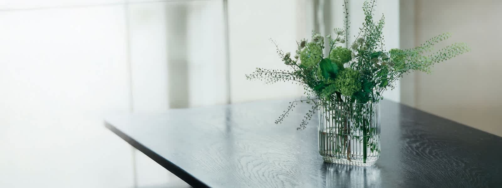 Georg Jensen Bernadotte vase in glass