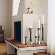 Bloom candleholder in stainless steel - Georg Jensen