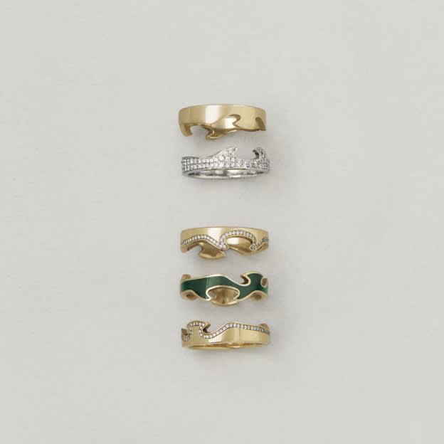 Georg Jensen Fusion Rings in gold 